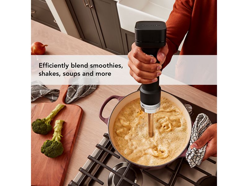 KitchenAid Go Cordless Hand Blender with 12v MAX Removable Battery - KHBRV71BM