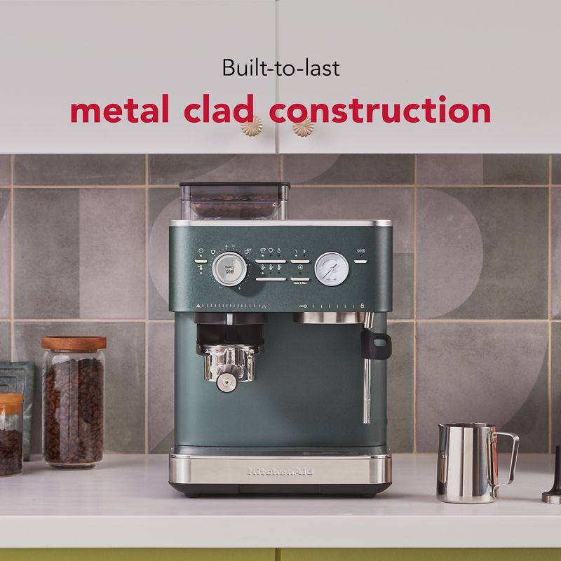 KitchenAid Semi Automatic Espresso Machine with Burr Grinder - KES6551JP