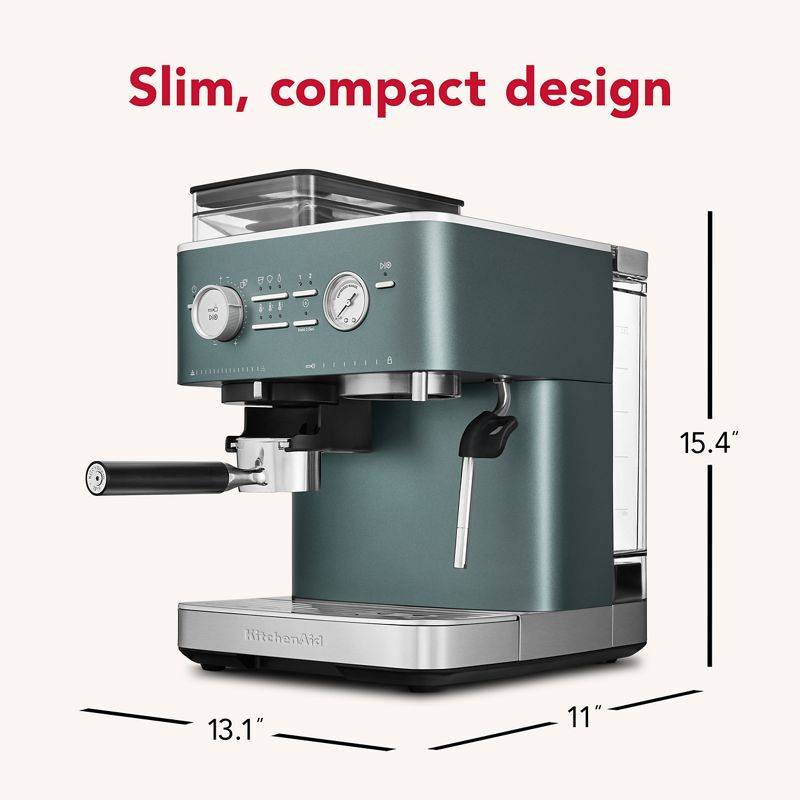 KitchenAid Semi Automatic Espresso Machine with Burr Grinder - KES6551JP