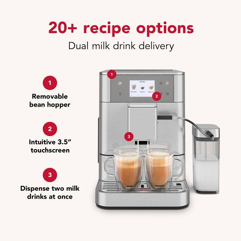 KitchenAid Fully Automatic Espresso Machine KF7 - KES8557SX