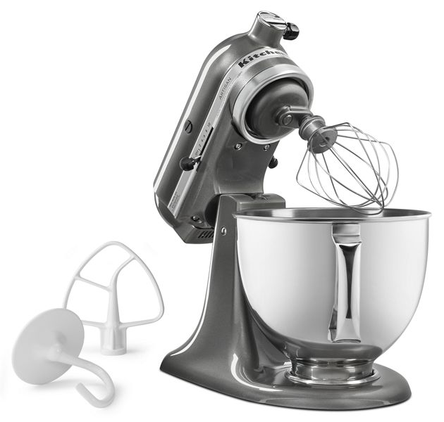 9" KitchenAid Artisan Series 5 Quart Tilt-Head Stand Mixer - KSM150PSMS