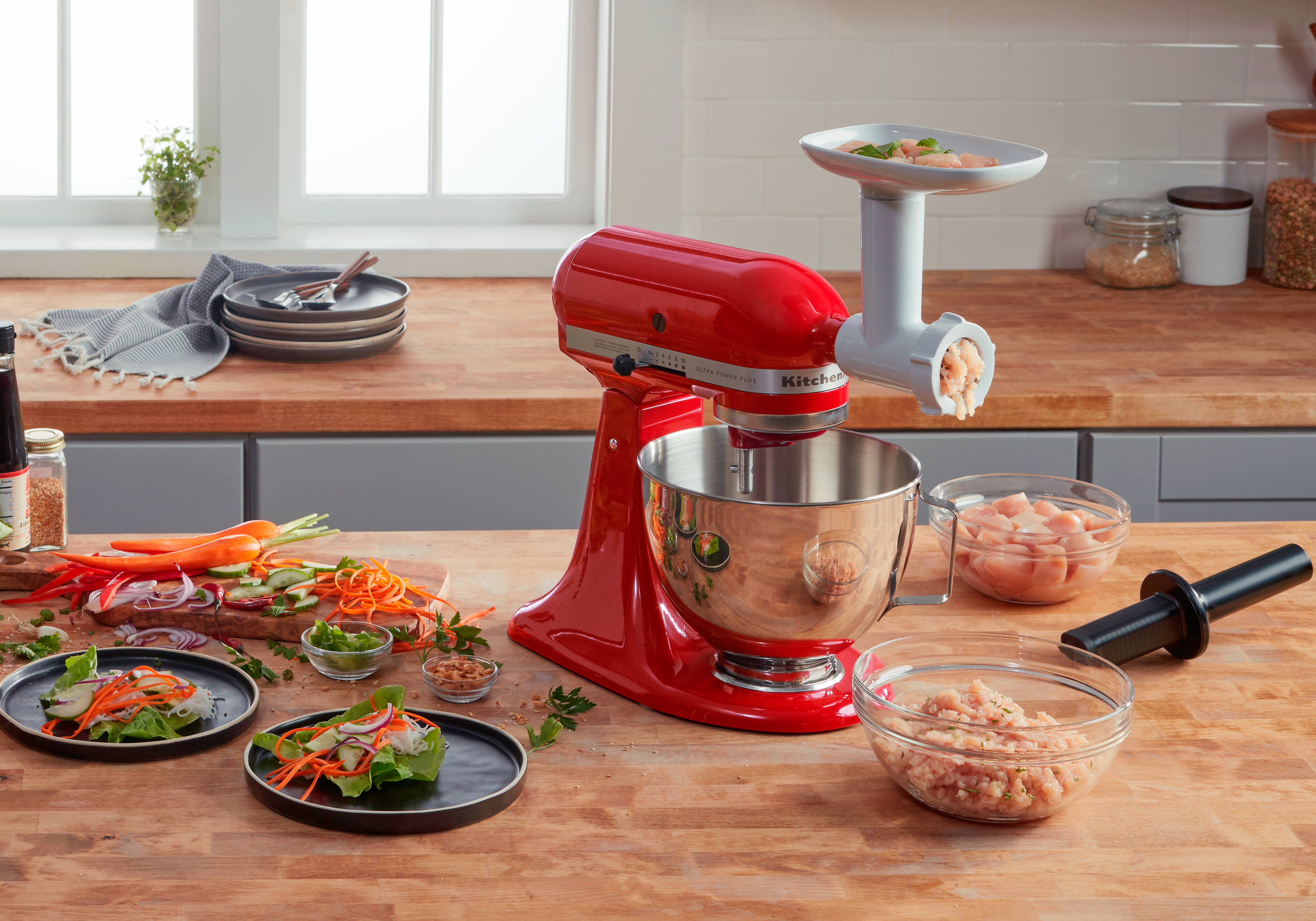 9" KitchenAid Ultra Power 4.5-Quart Tilt-Head Plus Series Stand Mixer -  KSM96ER