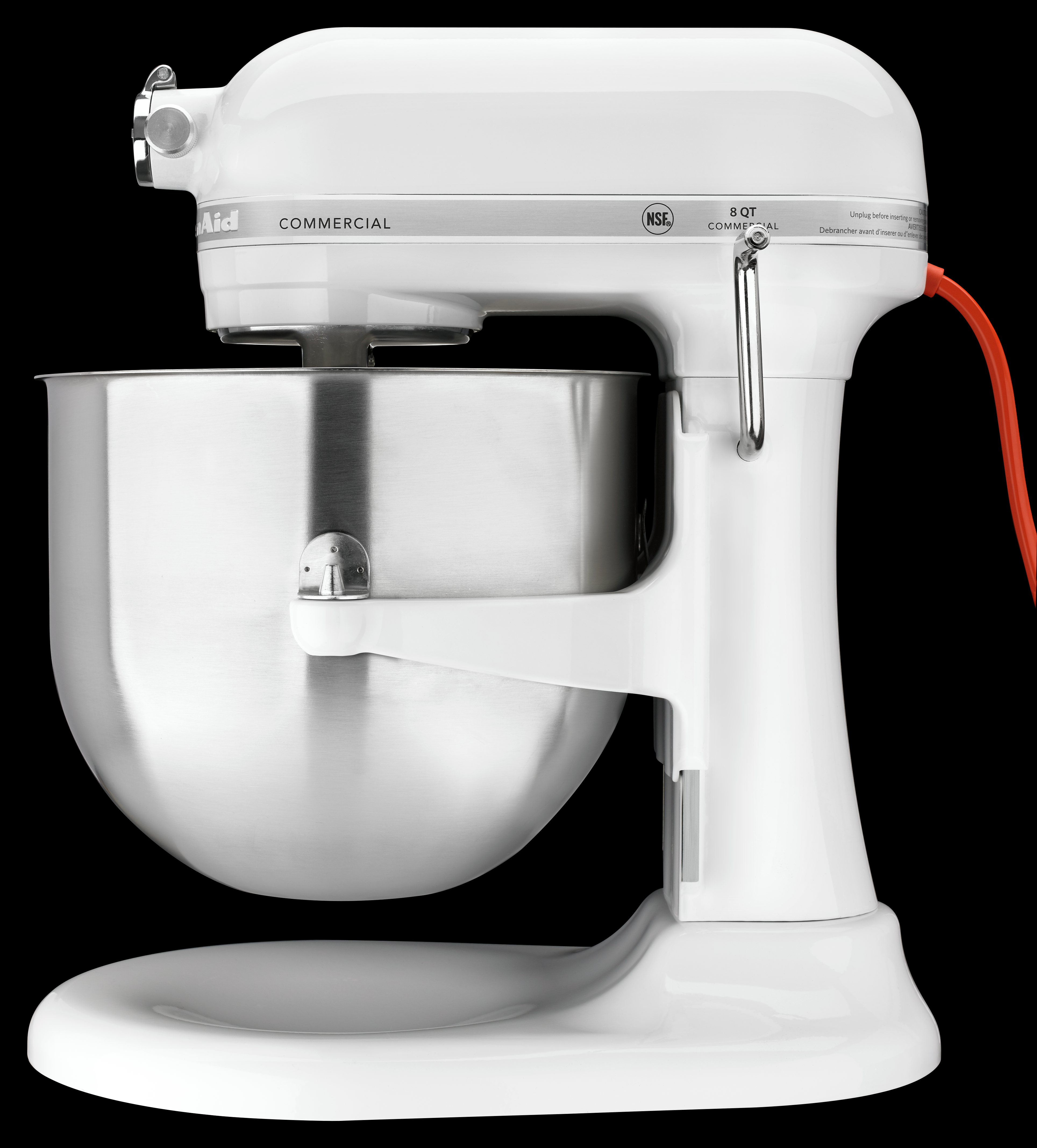 KitchenAid NSF Certified Commercial Series 8-Qt Bowl Lift Stand Mixer - KSMC895WH