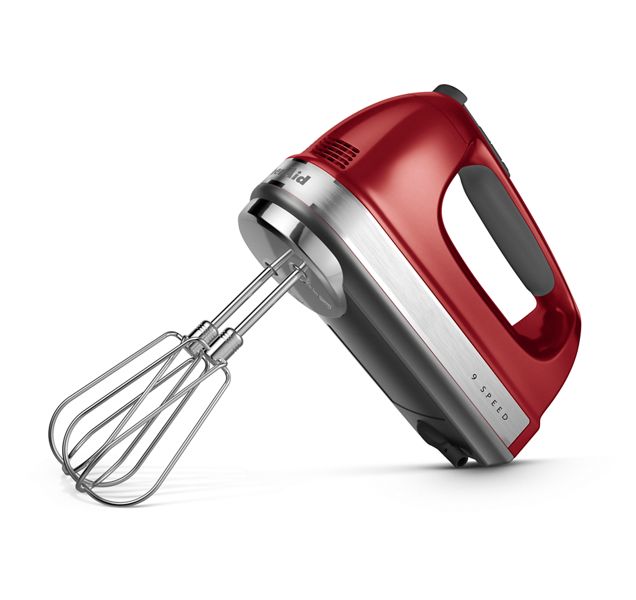 4" KitchenAid 9-Speed Hand Mixer in Candy Apple Red - KHM926CA