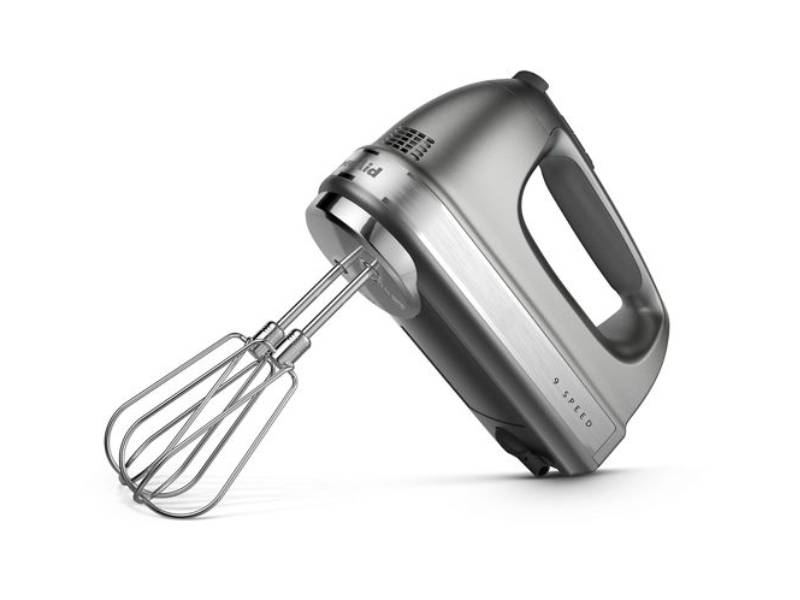 4" KitchenAid 9-Speed Hand Mixer in Contour Silver - KHM926CU