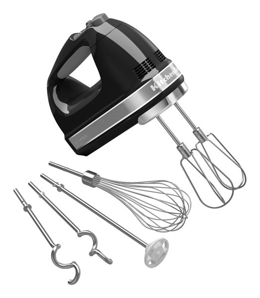 4" KitchenAid 9-Speed Hand Mixer in Onyx Black - KHM926OB