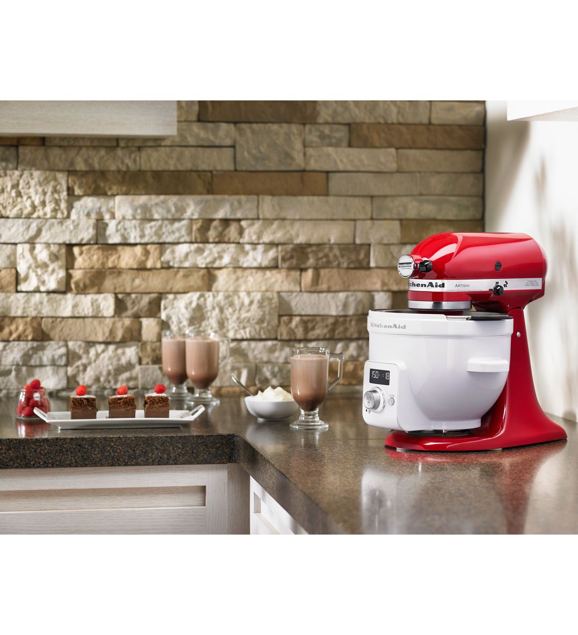 9" KitchenAid Artisan Series 5-Quart Tilt-Head Stand Mixer - KSM150PSER