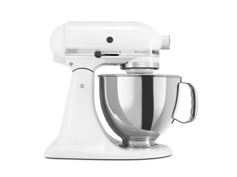 9" KitchenAid Artisan® Series 5-Quart Tilt-Head Stand Mixer - KSM150PSWH