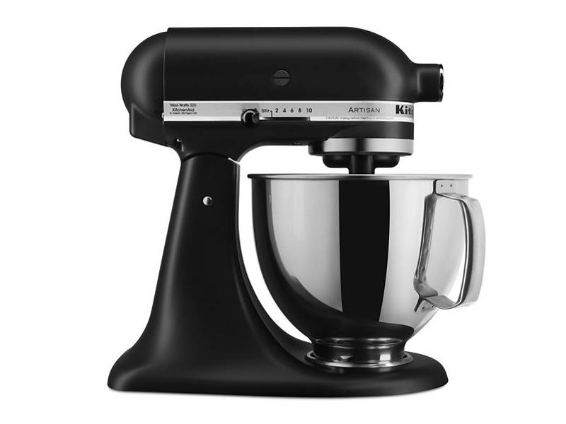 9" KitchenAid Artisan Series 5 Quart Tilt-Head Stand Mixer - KSM150PSBM