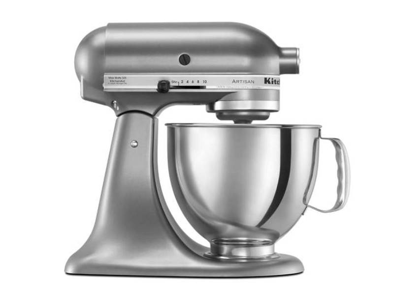 9" KitchenAid Artisan Series 5 Quart Tilt-Head Stand Mixer - KSM150PSCU