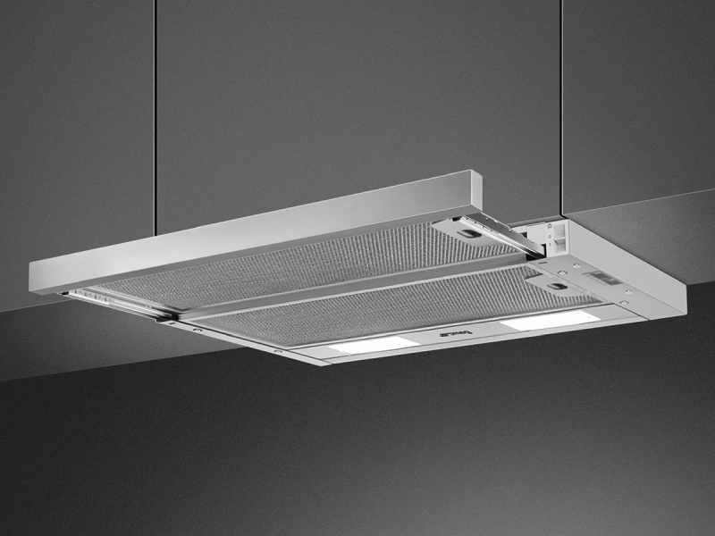 24" SMEG Universal 300 CFM Slide Out Hood in Stainless Steel - KSET24XU