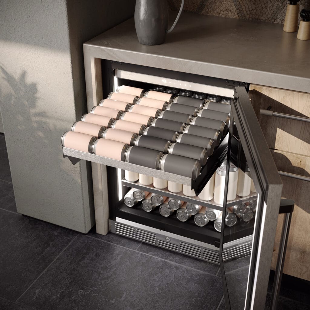 24" Silhouette Pro Gen 3 Built-in Beverage Center Panel-Ready - SPRBC052D3SS-P