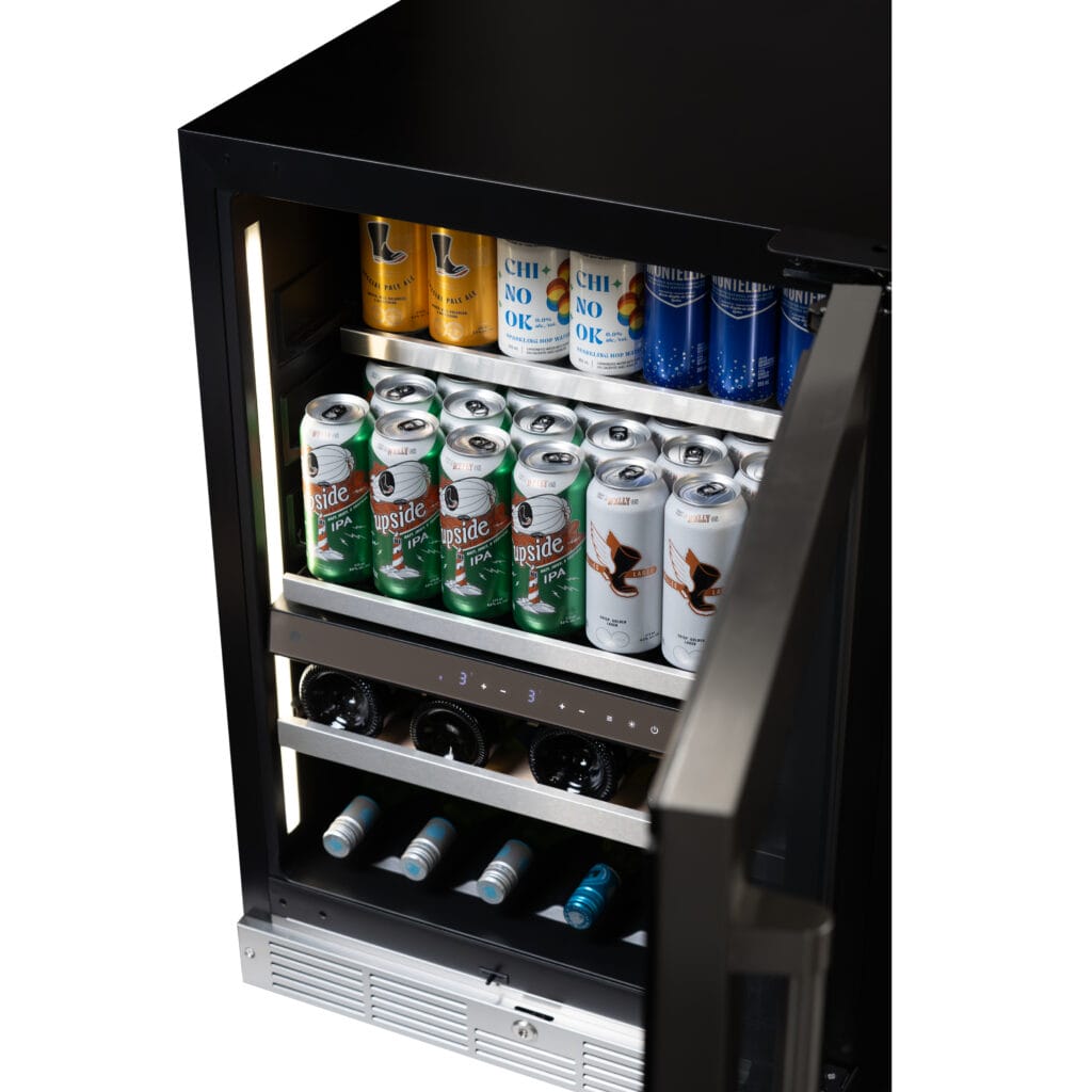 24" Silhouette Pro Gen 3 Built-in Wine and Beverage Center in Stainless Steel - SPRWBC052D3SS