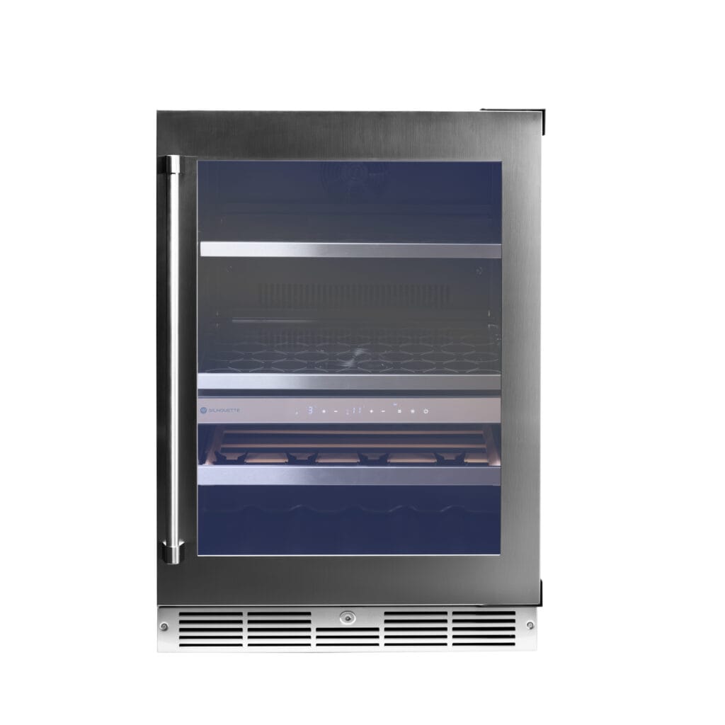 24" Silhouette Pro Gen 3 Built-in Wine and Beverage Center in Stainless Steel - SPRWBC052D3SS