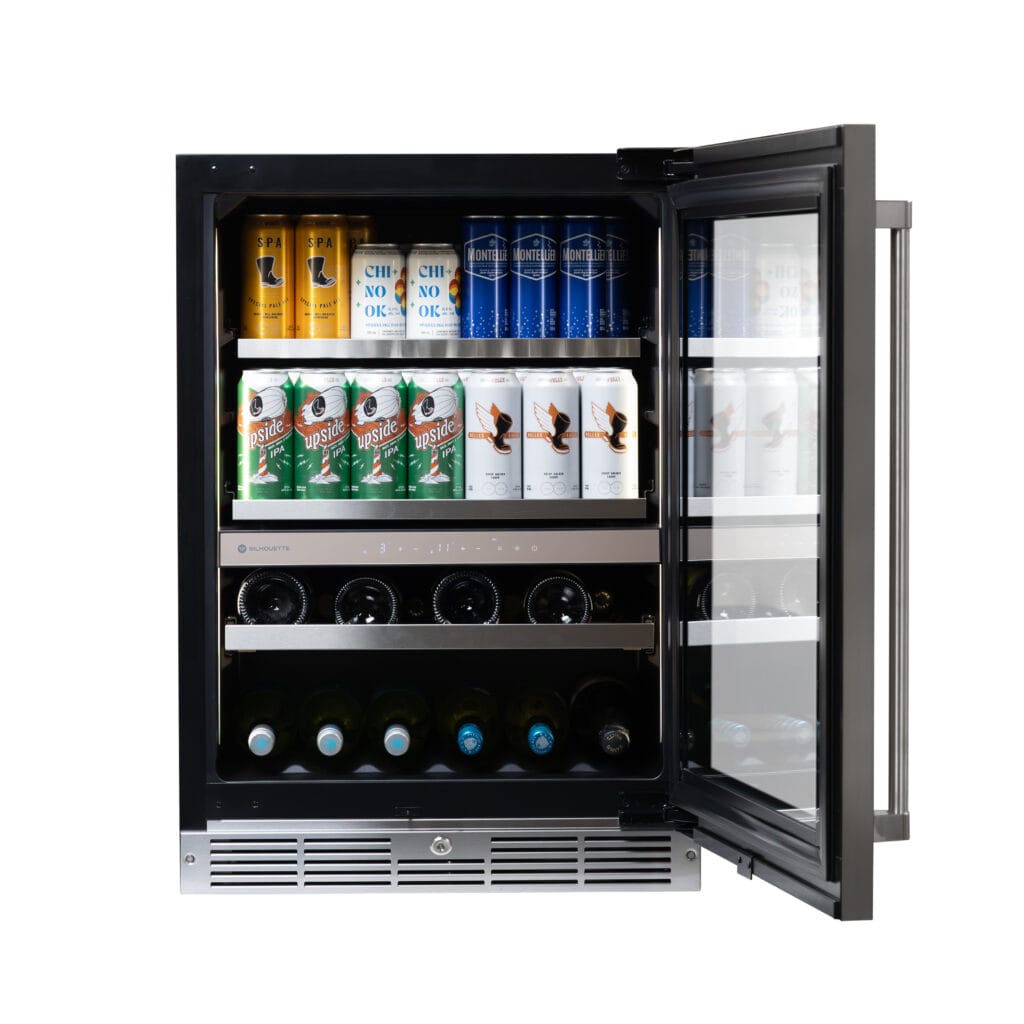 24" Silhouette Pro Gen 3 Built-in Wine and Beverage Center in Stainless Steel - SPRWBC052D3SS