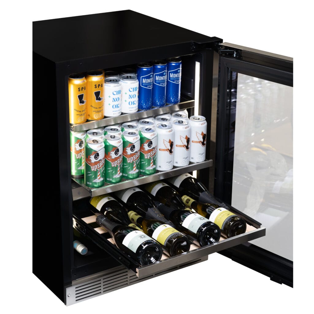 24" Silhouette Pro Gen 3 Built-in Wine and Beverage Center Panel-Ready - SPRWBC052D3SS-P