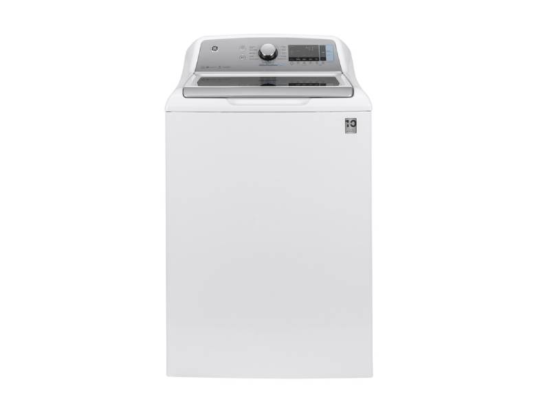 27" GE 5.0  Cu. Ft. Capacity Smart Washer With Sanitize - GTW845CSNWS