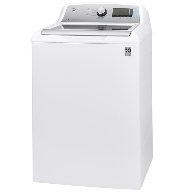 27" GE 5.2  Cu. Ft. Capacity Smart Washer With Sanitize - GTW840CSNWS