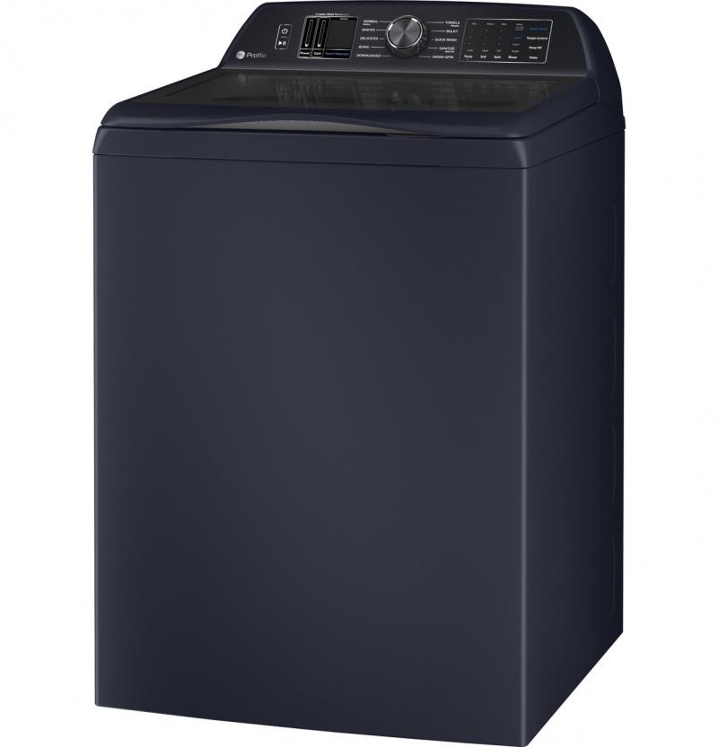 28" GE Profile 5.4 Cu. Ft. Washer with Smarter Wash Technology - PTW800BPWRS