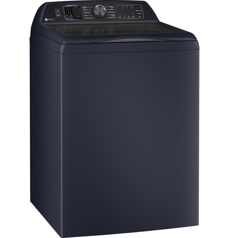 28" GE Profile 5.4 Cu. Ft. Washer with Smarter Wash Technology - PTW800BPWRS