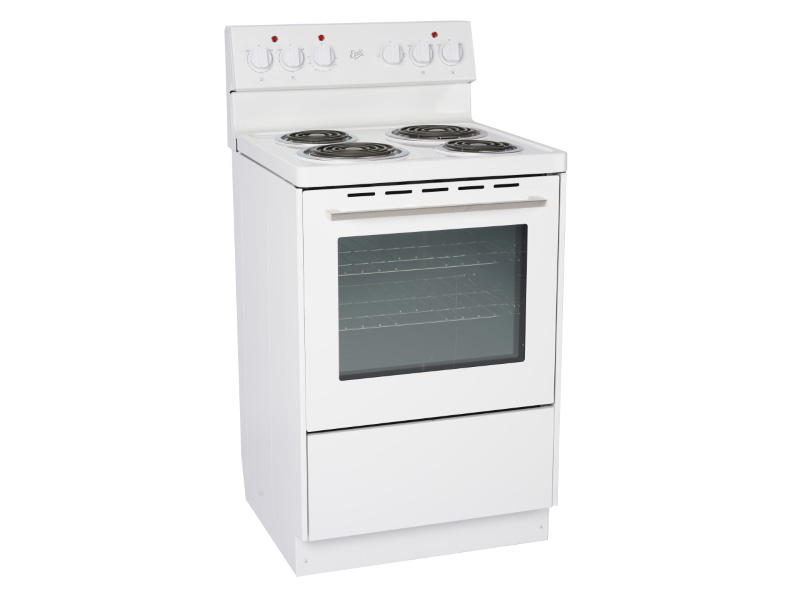 24" Epic  Freestanding  White Electric Coil Range - EER239W-2