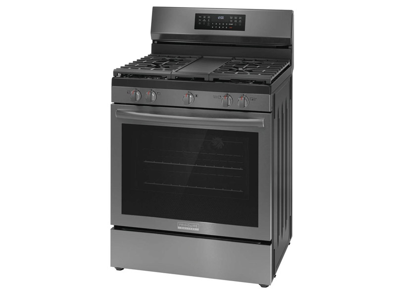 30" Frigidaire Gallery Rear Control Gas Range with Total Convection - GCRG3060BD
