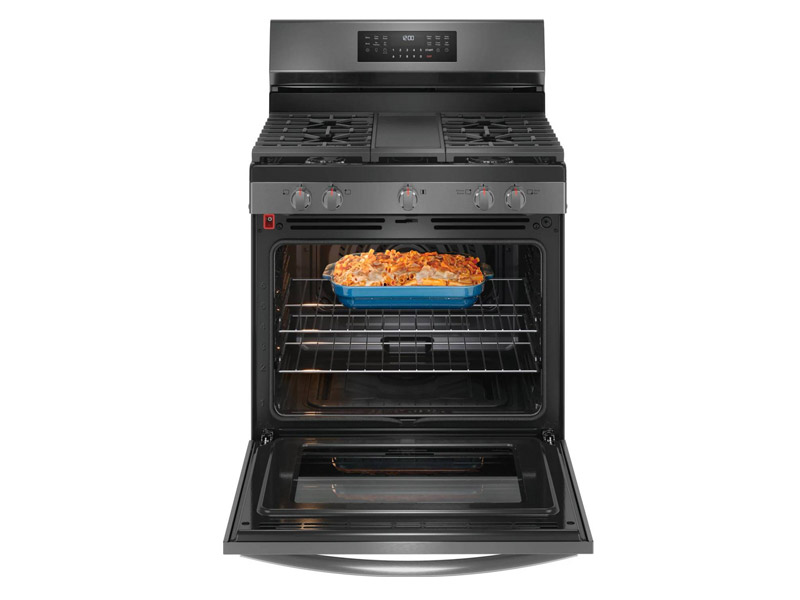 30" Frigidaire Gallery Rear Control Gas Range with Total Convection - GCRG3060BD