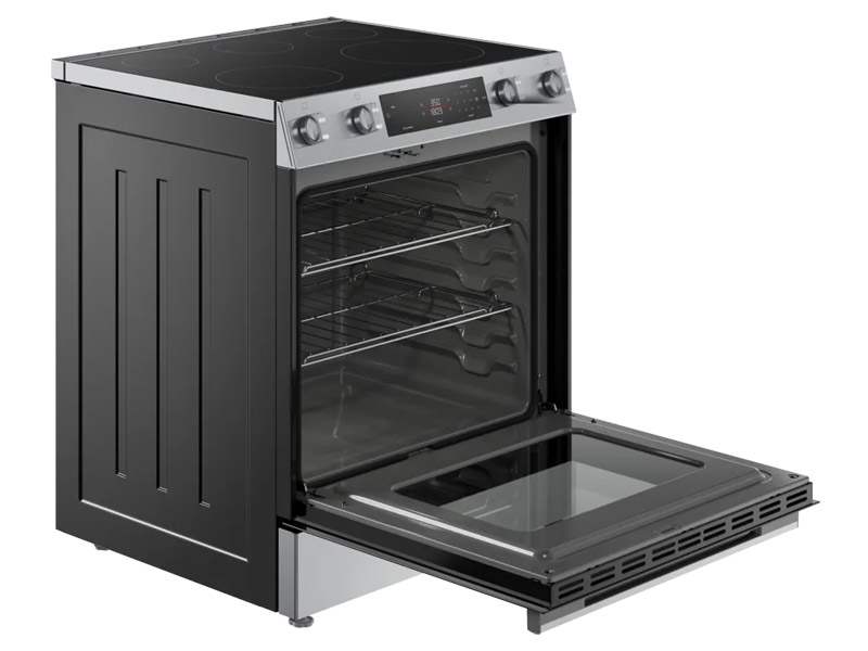 30" Bosch 100 Series Electric Freestanding Range in Stainless Steel - HEF1050MC