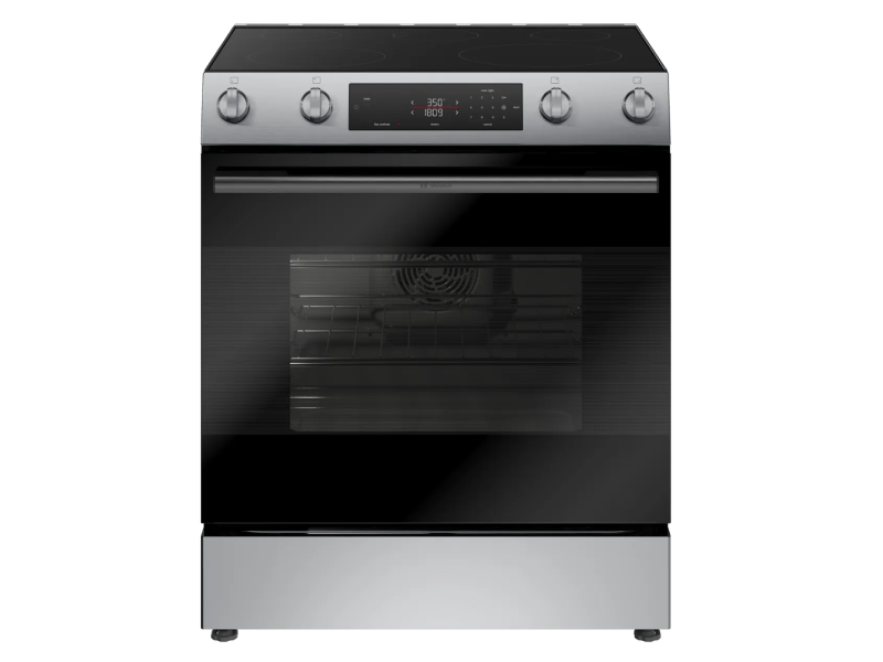 30" Bosch 100 Series Electric Freestanding Range in Stainless Steel - HEF1050MC