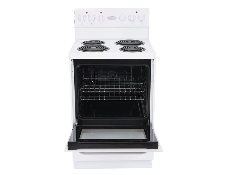 24" Marathon Freestanding Electric Range in White - MER241W-2