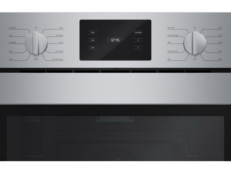 30" Bosch 500 Series Single Wall Oven Left SideOpening Door in Stainless Steel - HBL5455LUC