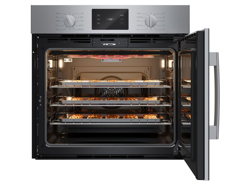 30" Bosch 500 Series Single Wall Oven Right SideOpening Door in Stainless Steel - HBL5455RUC