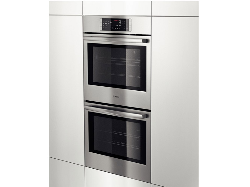 30" Bosch 800 Series Double Wall Oven In Stainless Steel - HBL8651UC