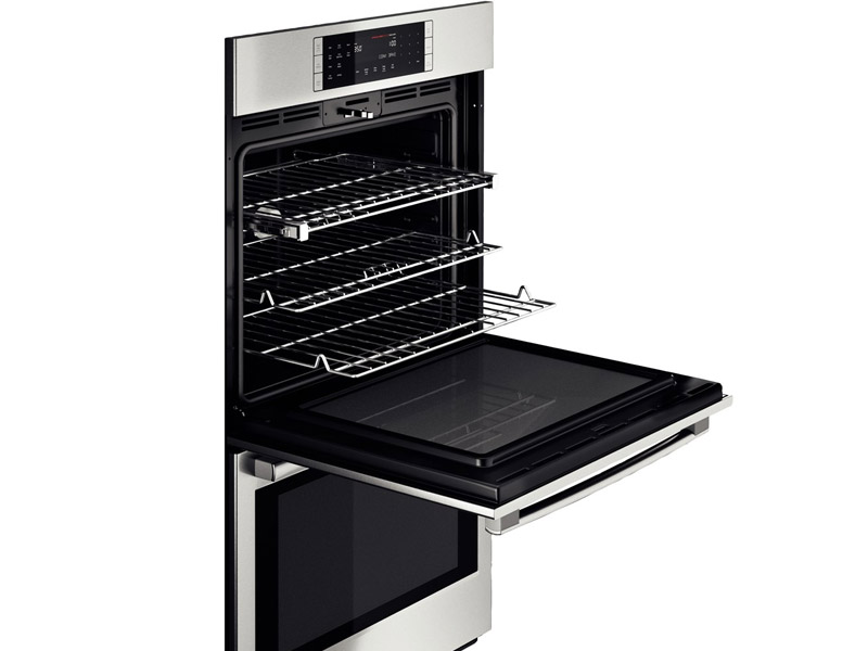 30" Bosch 800 Series Double Wall Oven In Stainless Steel - HBL8651UC