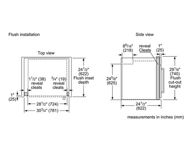 30" Bosch 4.6 Cu. Ft. Benchmark Series Single Wall Oven With Left Swing Door In Stainless Steel - HBLP451LUC