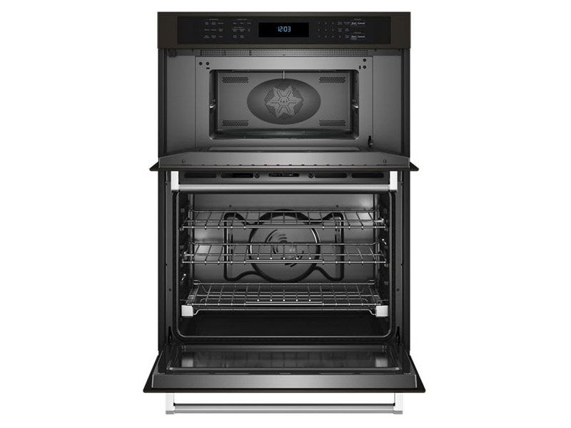 30" KitchenAid Combination Microwave Wall Oven with Air Fry Mode - KOEC530PBS