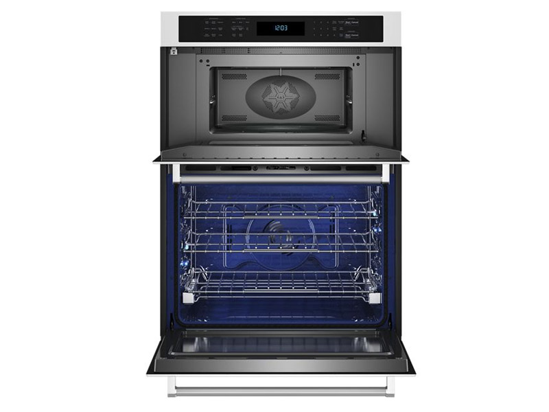 30" KitchenAid Combination Microwave Wall Oven with Air Fry Mode - KOEC530PWH