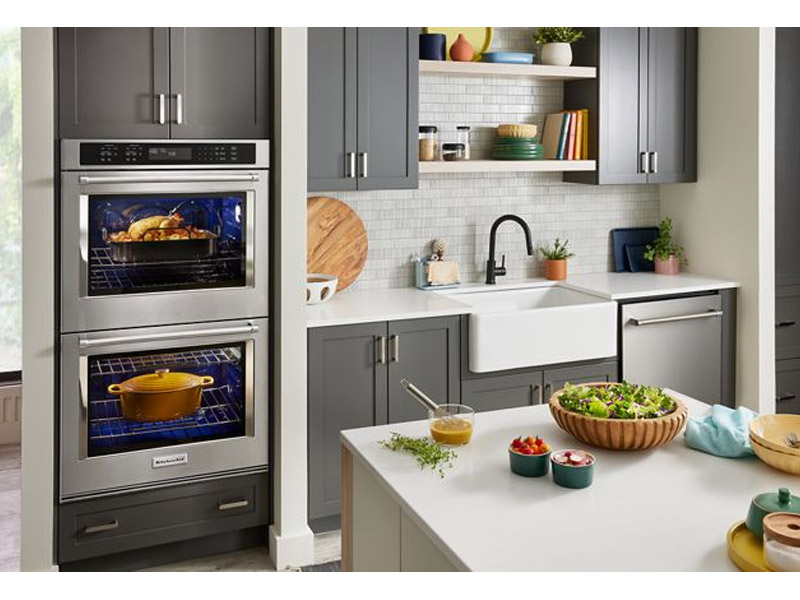 27" KitchenAid Double Wall Oven with Air Fry Mode - KOED527PSS