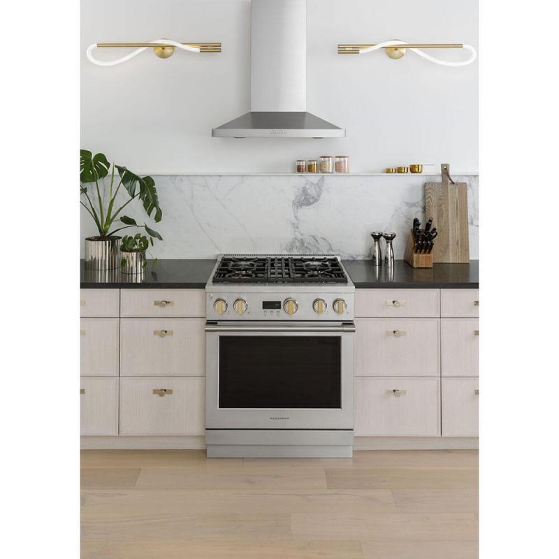 30" Monogram Wall-Mounted Vent Hood in Stainless Steel - ZVW8301SWSS