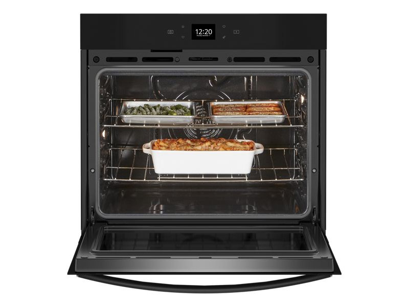 30" Whirlpool 5.0 Cu. Ft. Single Wall Oven with Air Fry When Connected - WOES5030LB