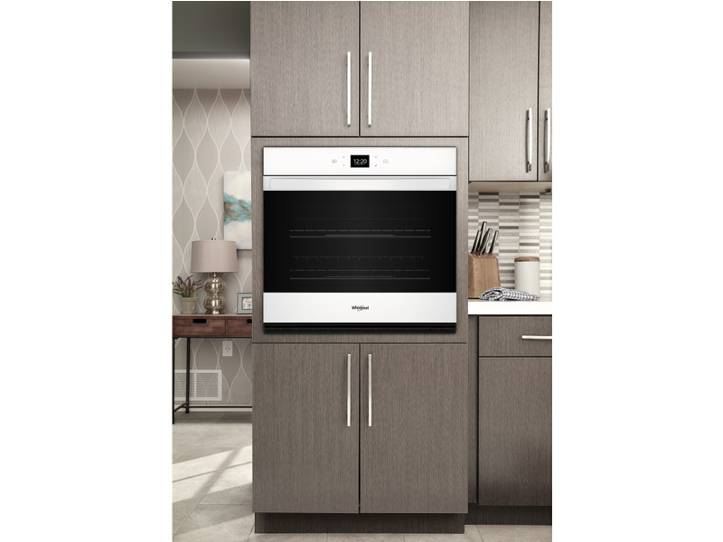 27" Whirlpool 4.3 Cu. Ft. Single Wall Oven with Air Fry in White - WOES5027LW