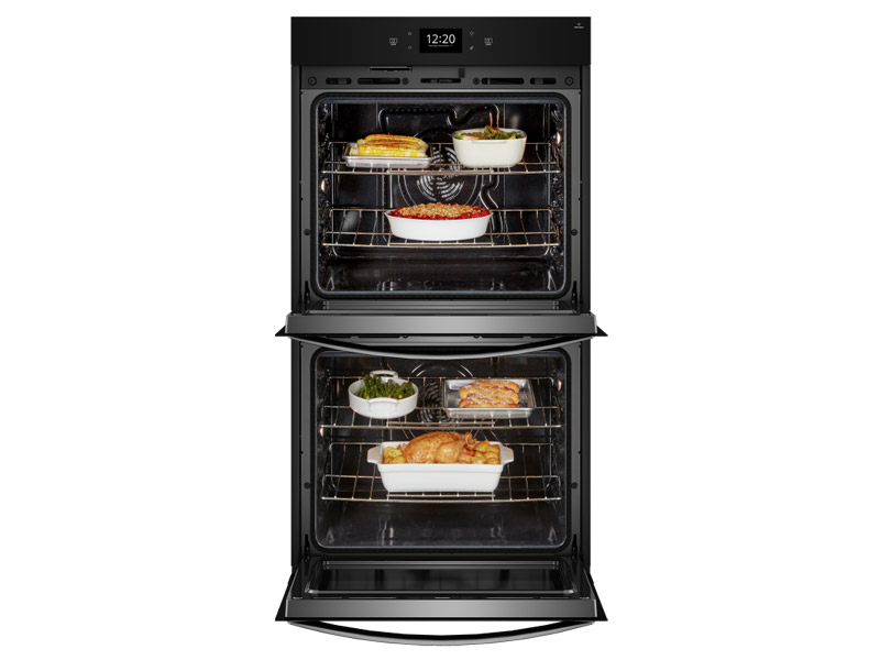 30" Whirlpool 10.0 Cu. Ft. Smart Double Wall Oven with Air Fry - WOED7030PV