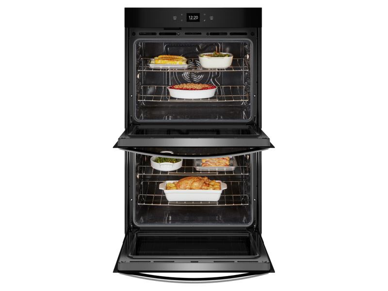 30" Whirlpool 10.0 Cu. Ft. Double Wall Oven with Air Fry in Stainless Steel - WOED5030LZ
