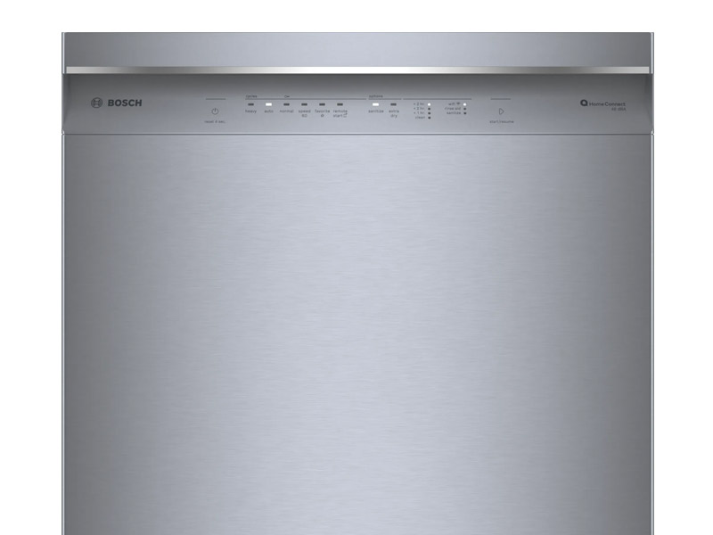24" Bosch 300 Series 46 dBA Dishwasher with Standard 3rd Rack in Stainless Steel - SHE53C85N