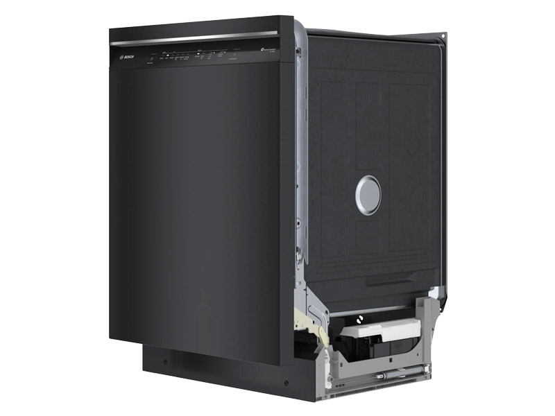 24" Bosch 300 Series 46 dBA Dishwasher with Standard 3rd Rack in Black - SHE53C86N