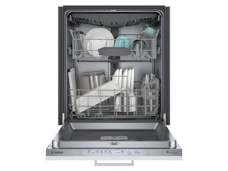 24" Bosch 300 Series 46 dBA Full Integrated Dishwasher in Custom Panel - SHV53CM3N