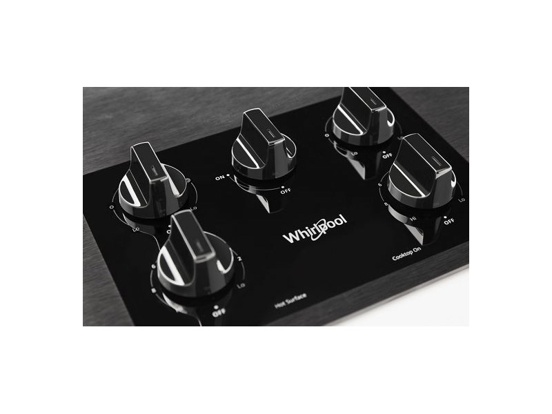 36" Whirlpool Electric Ceramic Glass Cooktop With Two Dual Radiant Elements - WCE77US6HB