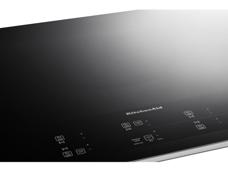36" KitchenAid Electric Cooktop with 5 Elements and Touch-Activated Controls - KCES956KSS