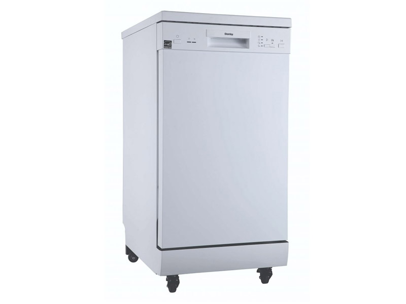 18" Danby Portable Dishwasher with 4 Wash Cycles, Quick Wash in White - DDW1805EWP