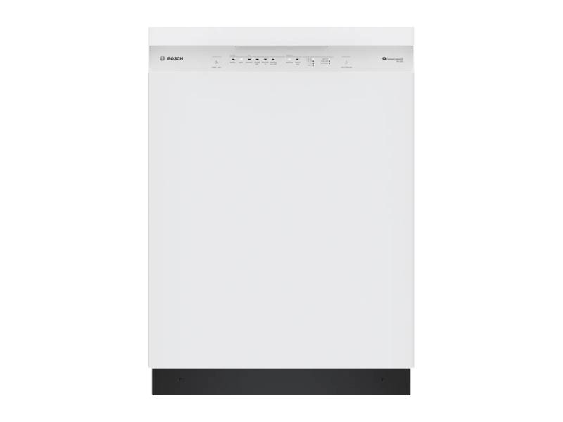 24" Bosch 100 Series Dishwasher in White - SHE41CM2N